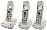 Clarity D704 Moderate Hearing Loss Cordless Phone with D704HS Expandable Handsets (D704 with (2) D704HS)