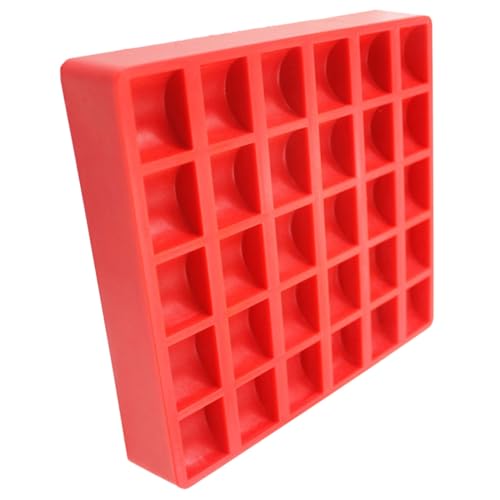 Set de 3 cajas organizadoras de plástico rojo para monedas miniatura 1
