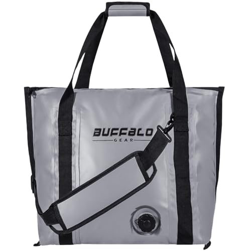 Buffalo Gear(バッファローギア) 絶縁釣り用クーラーバッグ、50cm 20L 防水フィッシュバッグ、ソフトクーラーボックス漏れ防止フィッシングクーラー 、冷たい24時間以上を保持する