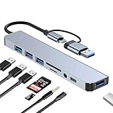 Plug and Play : pas besoin de pilotes, d'adaptateurs ou de logiciels supplémentaires, il suffit de le brancher et de commencer à l'utiliser. Ce hub prend en charge de manière transparente une variété de périphériques USB tels que les clés USB, les souris, les claviers, les lecteurs de cartes, les appareils photo, les adaptateurs Bluetooth et les disques durs, élargissant votre espace de travail sans effort. Compatible avec MacBook Pro, MacBook Air, iPad Mini, iPad Pro, iPad Air, Surface Book, Galaxy Book, ainsi que beaucoup d'autres smartphones, ordinateurs portables et tablettes.