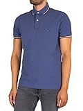 Tommy Hilfiger Herren Tommy Tipped Slim Polo Polohemd, Faded Indigo, M