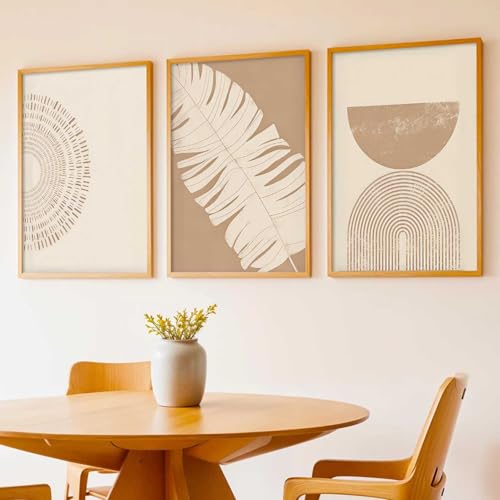 Image of kotart Boho Art Home Decoration Painting | Paintings With Frame For Living Room Bed Room Hotel Wall Decor Digital Reprint Set of 3 (10X13 inch)