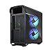 Fractal Design Torrent Compact RGB Black - Light Tint Tempered Glass Side Panels - Open Grille for Maximum air Intake - Two 180mm RGB PWM Fans Included - Type C - ATX Airflow Mid Tower PC Gaming Case