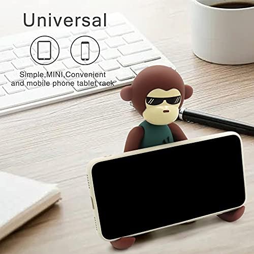 Soyizom Funny Animal Monkey Phone HolderStand Phone Supporter for All Phone Mini Ipad Angle Adjustable Cartoon Cell Phone for Smartphones Desk Tablets Phone HolderGreen