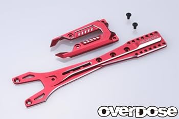 overdose アッパーシャーシ　ブラック アルミアッパーシャーシセット (For GALM シリーズ/ ブラック