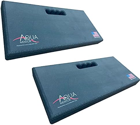 Aquamentor Kneeling Pad - Made in The USA - Firm, Durable and Thick Garden or Mechanics Foam Kneeling Pad, Great for Use Around The House, Garden, Job or Shop(17.5” x 8.0” x 1.5”, Black, 2-Pack)
