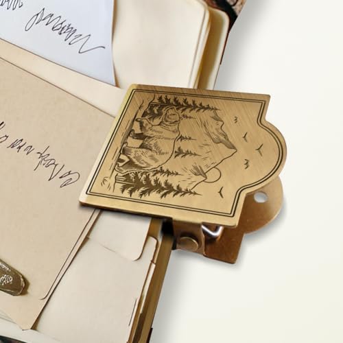 Carnet de notes qui se ferme ? Clip ours en laiton ANATTASOUL pour fixer vos pages