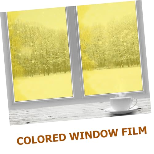 Película decorativa para ventana Cabilock amarillo miniatura 3