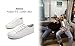 Adokoo Women's Fashion Sneakers PU Leather Casual Shoes White Sneakers(US8, N.White)