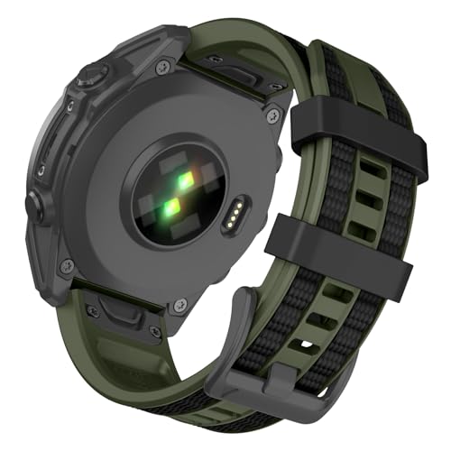 Bracelet Forerunner 965 silicone 22mm OVERSTEP compatible avec montre connectée Garmin Fenix 6