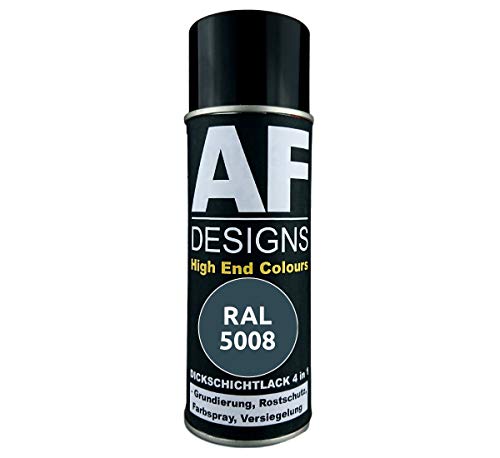 4 IN 1 Ral 5008 Gris/Azul Dickschichtlack Laca Spray Lata de Aerosol