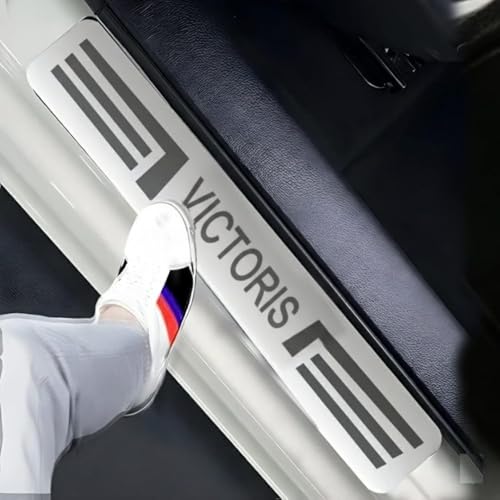 Image of Door Sill /Foot Step Stainless Steel Plates with Maruti Suzuki Victoris (Set of 4 Pcs)
