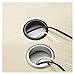 Desk Hole Cover Table Cable Grommet, Zinc Alloy Round Cover Table Cable Outlet Grommet Cabinet Vent Hole Decorative Desk Wire Holder Furniture Hardware(Black,60mm)(Silver,45mm)
