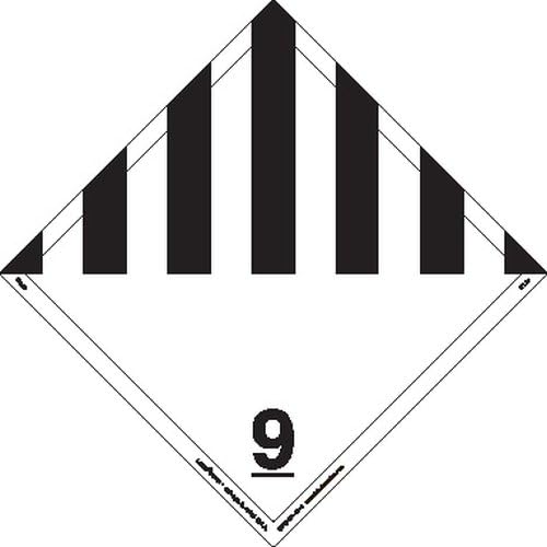 Labelmaster IPL29 Miscellaneous Dangerous Goods Hazmat Placard, Wordless, Tagboard (Pack of 25)