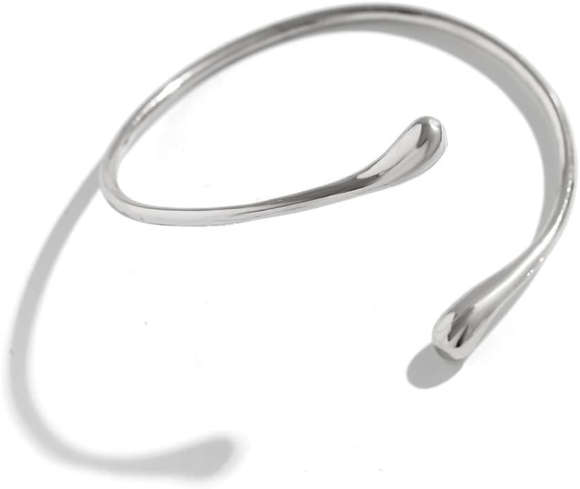 Arm Cuff Jewelry for Women Copper Arm Bracelet Upper Gold Silver Arms Cuff Set Adjustable Minimalist Accessories - Image 6