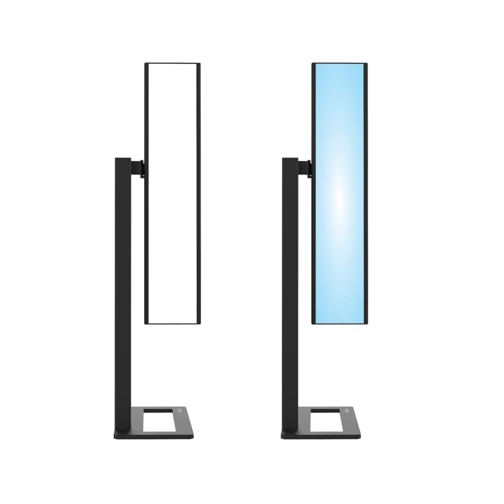 DAYVIA Lampe de Luminothérapie LED SUNDESK, Simulation de la Lumière du Jour, 3 Niveaux d'Intensité Ajustables, Tête Pivotante, 33x36x10cm Noir, Agréement CE Médical et Fabrication Française