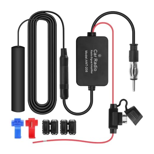 Amplificatore antenna autoradio, 12 V, antenna DAB per auto, compatibile con radio DAB/FM/AM, DAB/FM, splitter autoradio per autoradio aggiornata, adattatore per veicoli, camion, SUV, autoradio