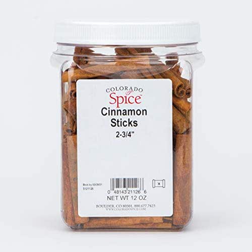 Colorado Spice Cinnamon, Whole Sticks 2-3/4", 12 Ounce Jar