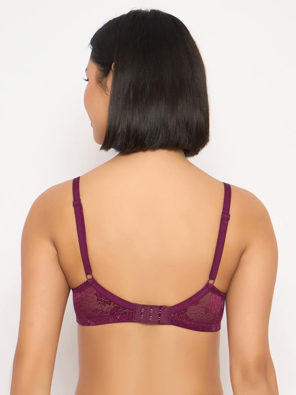 Image of Clovia Women's Lace Padded Non-Wired Bra