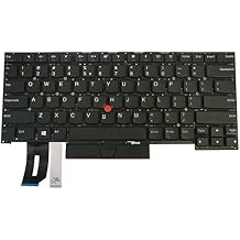 لوحة مفاتيح أمريكية لجهاز Lenovo ThinkPad T490S T495S T14S P1 Extreme Gen1 /Gen2 X1 Extreme Gen1 /Gen2 Laptop بدون إطار بدون إضاءة خلفية