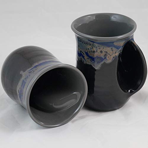 Clay in Motion Handwarmer Mug (Stormy Night, Right Hand) - Thumbnail 2