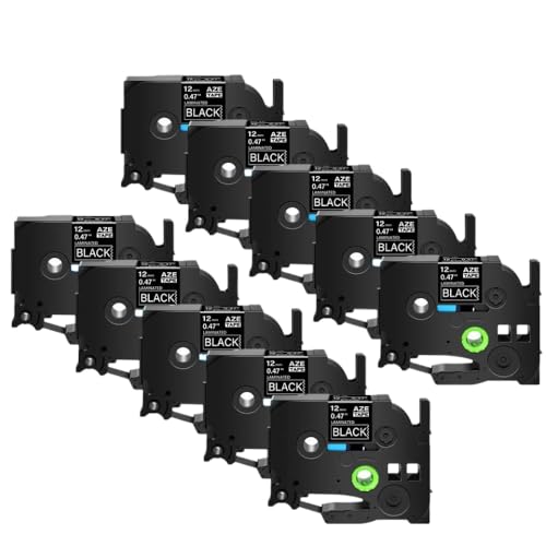 AZE-231 ���{�� 5/10�p�b�N Tz-231 ����� TZe-241 �v�����^�[�Ή� 12mm �u���b�N �I���z���C�g ���~�l�[�g���x�����O�e�[�v(���n�ɔ�10����)