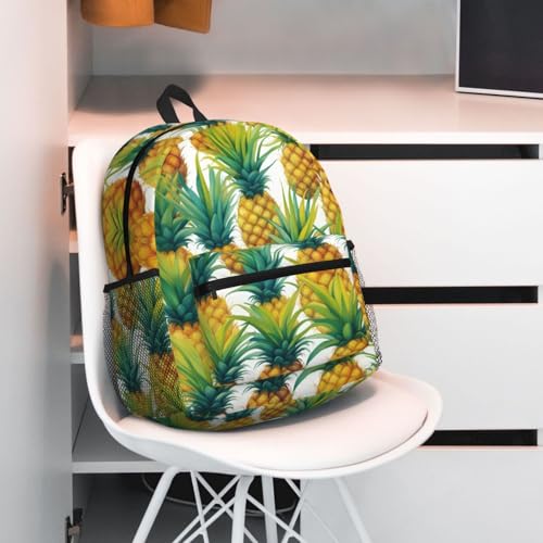 Sac à dos ananas exotique noir : le bagage polyvalent parfait - 7