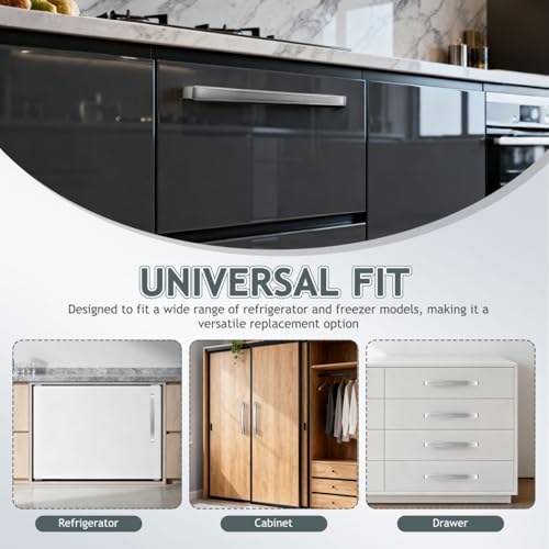 PRETYZOOM Kühlschrank Türgriff Ersatz Kunststoff Griff Robust Leicht zu Reinigen Kompatibel für Gefrierschrank und Kühlgerät Gewerblich