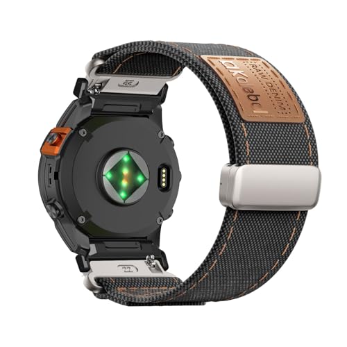 キャン布製 腕時計バンド 対応 Garmin Fenix 8X 用 交換用ストラップ 弾性ナイロン製 替えベルト 編組ストラップ 磁気バックル 換えベルト マグネットバンド コンパチブル Garmin Fenix 8X クル付き スマートウォッチ 交換ベル
