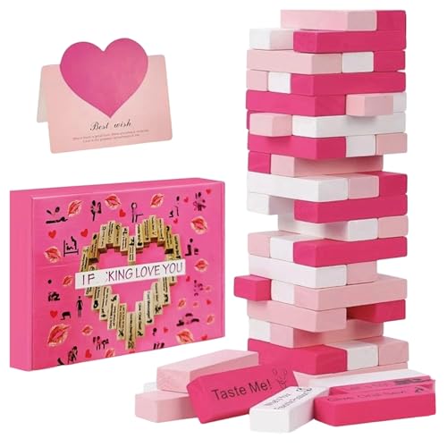 WJnflQN di gioco per coppie,Attività Romantiche Con Giocattoli Da Tavolo - Coppia Blocco Torre Gioco - Per Relazione Romantica Intimità Camera Da San Festa Casa Appuntamento