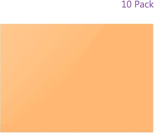 Miniatura 9 de DMiotech 10 Uds Corrección Gel Filtro de Luz Superposición Transparente Plástico PVC Hojas Amarillo para Foto, Película, Video