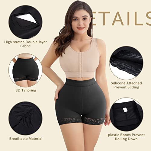 Kellylee Tummy Control Underwear For Women Bbl Faja Shorts Seamless Shapewear Butt Lifter Panties Body Shaper Girdles Post Surgery Compression Shape Wear Under Garments For Dress Black M #TOP4
