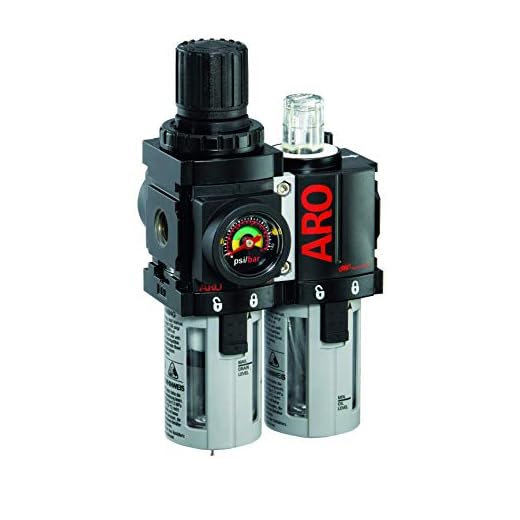 ARO C38121-600-VS Air Filter-Regulator-Lubricator Combination, 1/4" NPT