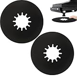 TonGass (2 Pack, Black) 5th Wheel Hitch Lube Plate 10in RV Camper Trailer Fifth Wheel Plate Wheel Accessories for 5th Wheel Trailer Safety Kit