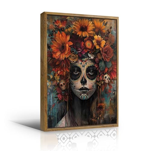 Artistic Floral Painting - Palette Knife Texture Artwork Bold Color