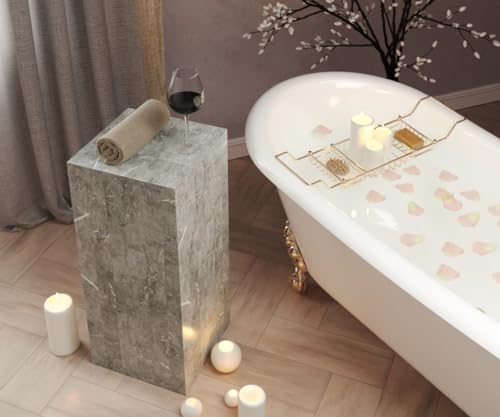 Stones Basis Spalte, Fossile Gray, grau, 38 x 38 x 84 cm