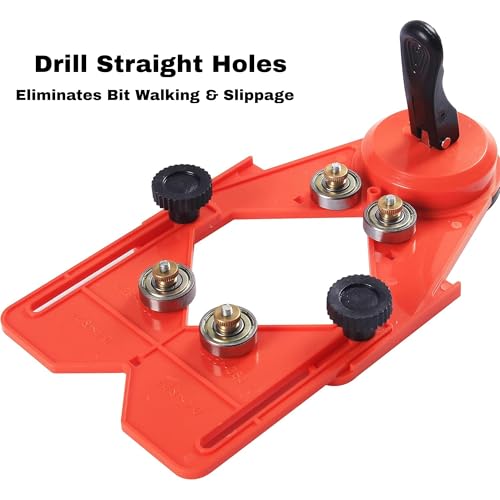 Drilax Adjustable Diamond Drill Guide with Suction Base | For 1/8" to 3-1/4" Hole Saws & Bits | Master Straight Cuts in Tile, Glass, Stone, Ceramic - Thumbnail 3