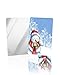 DOME-SPACE 4 Pack Small Unbreakable Shatterproof Stainless Steel Mirror,Christmas Snowman Winter Holiday Festive Snowflake Portable Handheld Vanity Travel Mirror,2 x 3.3 Inches