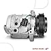 A-Premium Air Conditioner AC Compressor with Clutch Compatible with Chevrolet Captiva Sport 2.4L 2012-2015, Saturn Vue 3.5L 2010