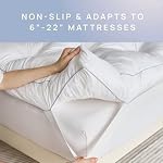 SHOUREN 5 Memory Mousse de pouce Matelas Topper Queen pour soulager la douleur au dos, Topper en mousse de gel d'épaisseur supplémentaire, Soft Fluffy Supportive Pressure Relief Matelas Pad, 80"x60"