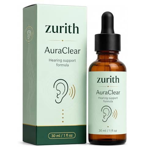 Zurith AuraClear Ear Cleaning & Relief Drops Natural Care Formula for Ear Wax Softening Canal Hydration & Daily Comfort Easy-to-Use Drops 30 Ml / 1 Fl Oz (1pc)