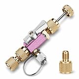 Behonor HVAC Valve Core Removal Tool,Valve Core Remover Installer Tool,1/4'& 5/16' Dual Valve Mega...