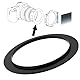 LT Easiyl 2-teiliger Filterhalter-Adapterring 67 Mm Kompatibel mit Cokin P-Serie Schwarz