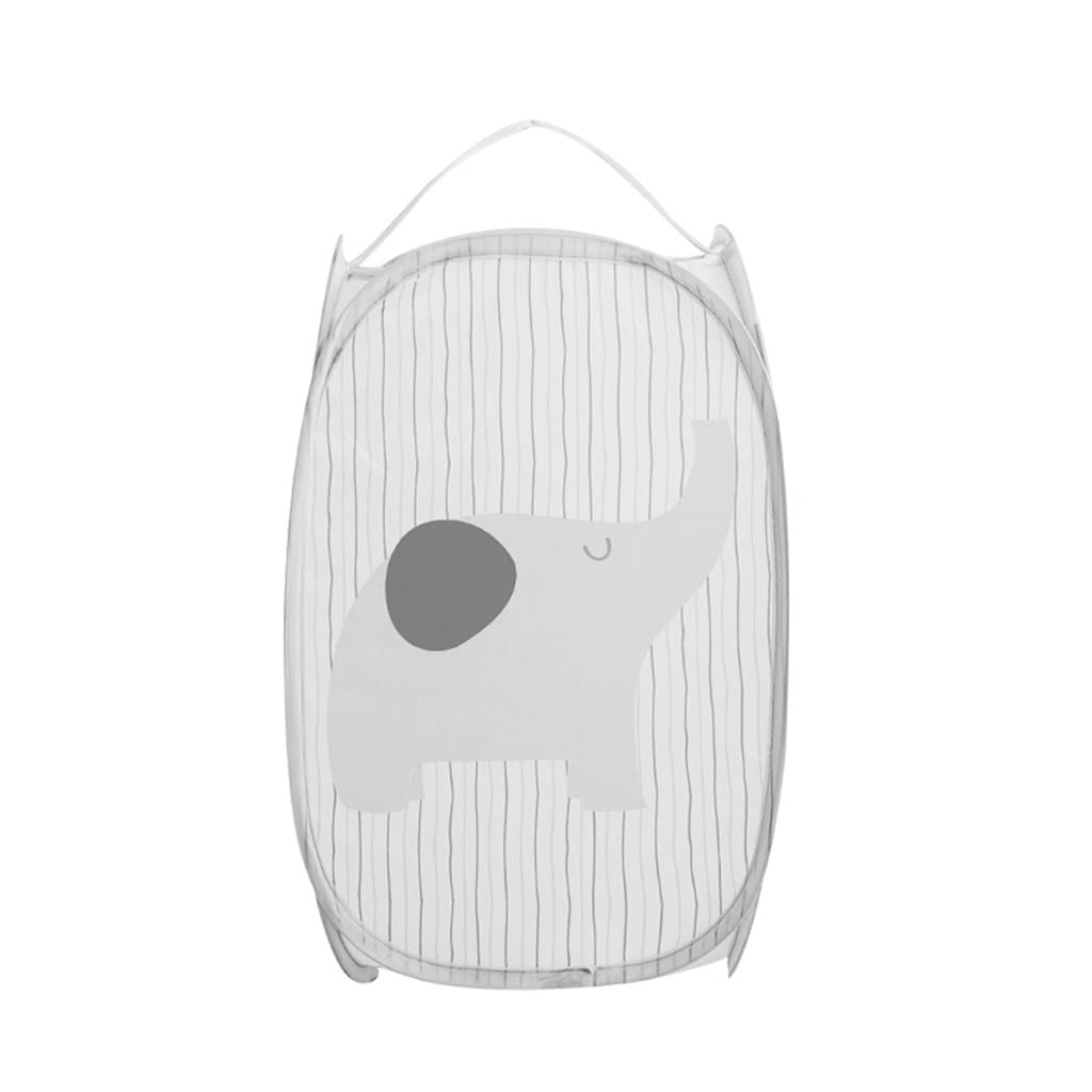 Faltbarer Wäschekorb aus Netzgewebe für die Organisation zu Hause – ideal zum Waschen von Kleidung, Babyspielzeug und zur Aufbewahrung –