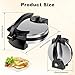 Electric Roti Maker, 1200W Double-Sided Heating, Adjustable Temperature, 12-Inch Non-Stick Plates for Chapati, Pancakes, Crepes and Omelettes
