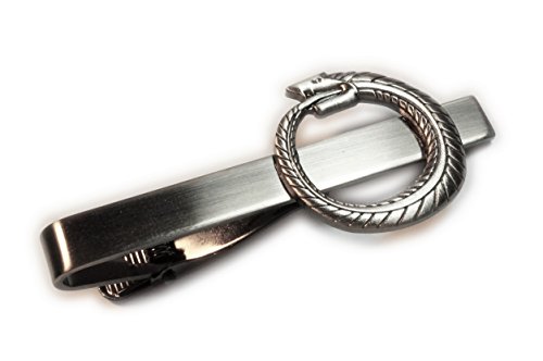 Ouroboros Serpent Snake Eating Tail Renew Egyptian Cycle Tie Bar Clip
