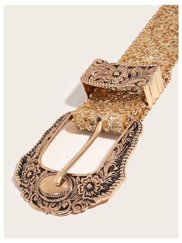 Verdusa Women's Vintage Buckle PU Leather Waist Belts Western Belts4