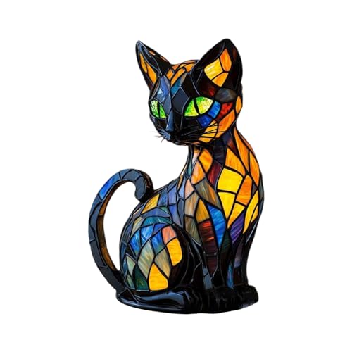 Generisch Tier Lampe,Katze LED Nachtlampe Tier Deko - Deko Figur Halloween Dekoration Für Wohnung Büro Kinderzimmer Wohnzimmer,Für Büro Wohnzimmer Nachttisch Schlafzimmer Kinderzimmer Bar