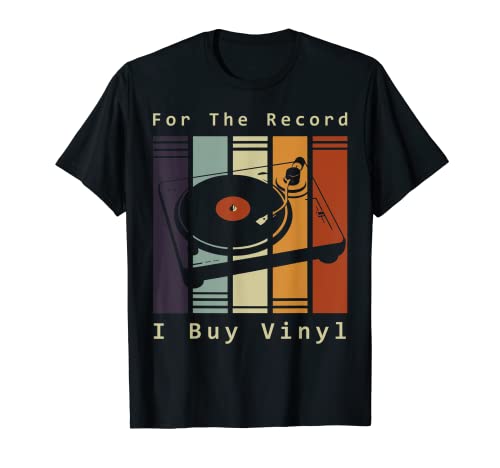 Para el disco, compro Disco de vinilo Gráfico de reproductor Camiseta