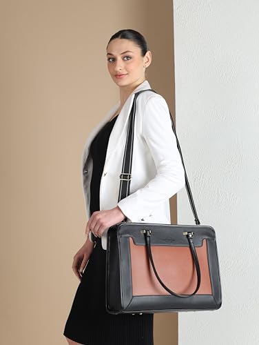 Image of Pramadda Pure Luxury Regina Work Tote bag for women office use | Laptop Shoulder Handbag | Stylish College bags for girls | Large Size Spacious Tote Bag.